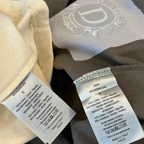 入手困難ディオール クルーネック コットンTシャツ フェイク 2色 dev94398